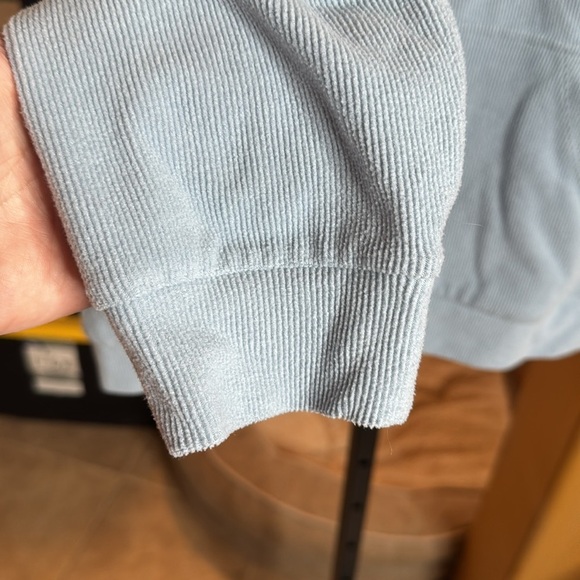 Marc New York Marc Jacob Quarter Zip Ribbed Pullover Jacket Blue Size Medium - Picture 5 of 10